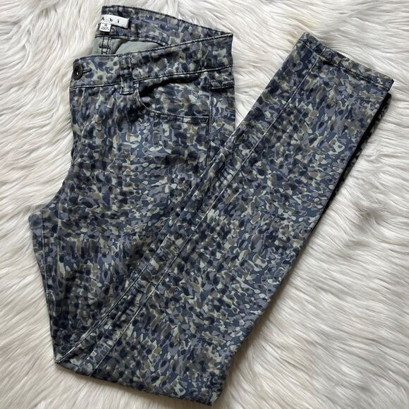 Cabi Modern Camp Stretchy Skinny Jeans Blue Green Size 4 - Picture 3 of 6